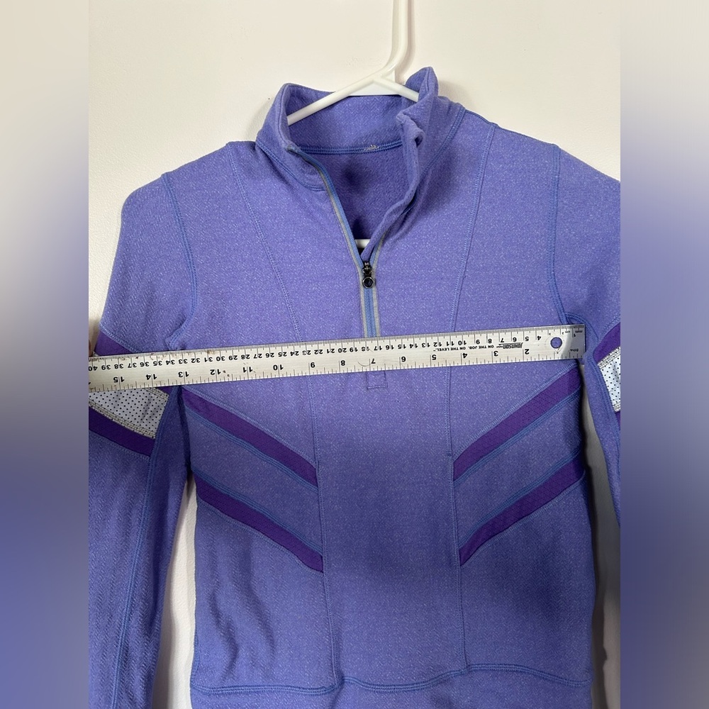 Ivivva Lululemon Glow and Go 1/2 Zip Pullover Size 8 Purple - Picture 5 of 8